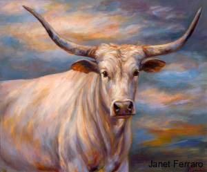 Long Horn At Dusk