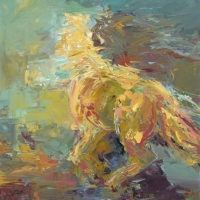 Dancing Horse, oil