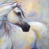 Heavenly Horse, oil